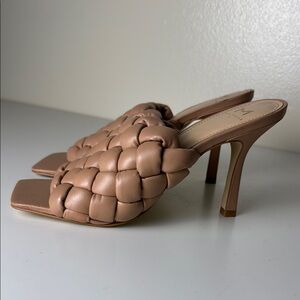 Marc Fisher Women's Tan Heeled Mules